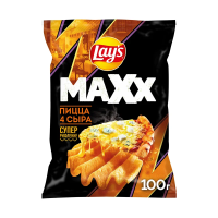 Чипсы Lay's Maxxx Пицца 4 сыра, 100г
