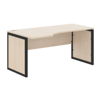 Стол эргономичный XQPCET 169(L) Бук Тиара/Антрацит 1600х900х750 XTEN-QP