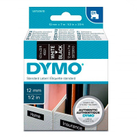 Лента для принтера этикеток Dymo 12мм х 7м, белый/черный, 45021