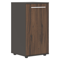 Шкаф малый узкий ELCS 42.1 Дуб Денвер тёмный/Белый/Мокко 426х430х832 EDIS