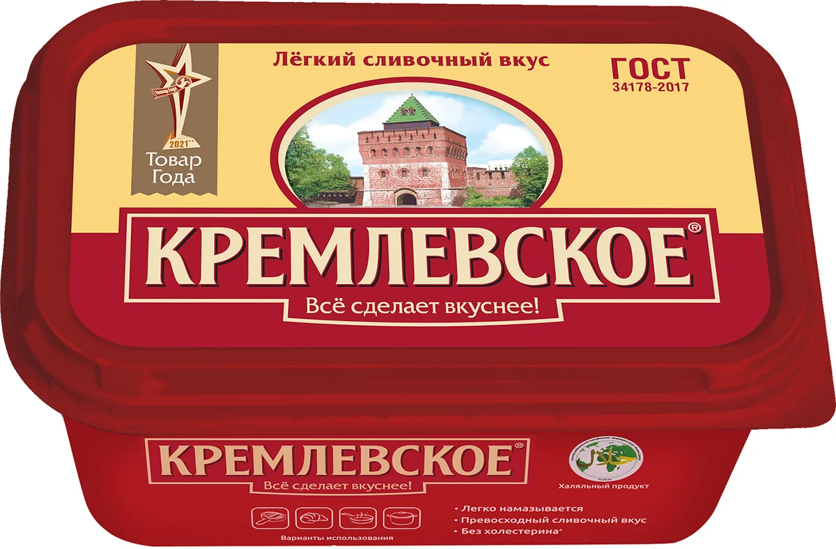 фото: Спред Кремлевское растительно-жировой ГОСТ, 400г