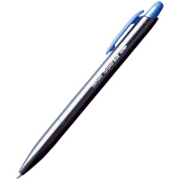 Шариковая ручка автоматическая Crown Grand Ball синяя, 0.7мм, черный корпус