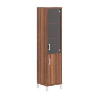 Шкаф-колонка высокий Skyland Born B 431.5, орех даллас, 475х450х2054мм, комбинированный, правый