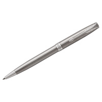 Шариковая ручка автоматическая Parker Sonnet M, серебристый корпус, 1931512