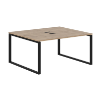 Стол 2-х местный EQWST 1513 Дуб Денвер светлый/Черный 1560х1346х750 EDIS