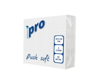 Салфетки бумажные Push soft 33х33 2 сл 1/4 сложение белые (50шт) арт. С477