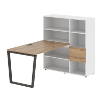 Рабочая станция EVRST 1213 Дуб Денвер светлый/Мокко 1790х1250х1355 EDIS