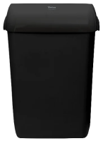 Корзина для мусора, арт MaxBIN  на 43 л и крышка для корзины (черный)
