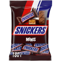 Батончик шоколадный Snickers Minis 180г
