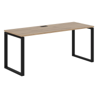 Стол прямой EQST 1767 Дуб Денвер светлый/Черный 1760х670х750 EDIS