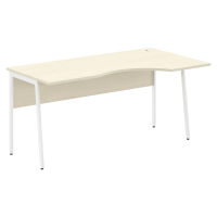 Стол прямой СА-1P(R) Клен*/Белый 1600х900х755 IMAGO PLUS