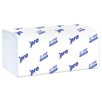 Бумажные полотенца Protissue C192 Comfort белые, 1 слой, H3, V-сложение, 22х21см, 20 пачек