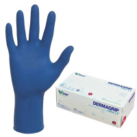 Перчатки нитриловые Dermagrip Ultra р.S, голубые, повышенной чувствительности, 50 пар