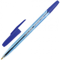 Шариковая ручка Brauberg Carina Blue синяя, 0.4мм, синий корпус