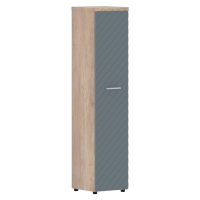 Шкаф колонка с глухой дверью и топом TLHC 42.1(R) Серо-голубой/Дуб Каньон Z 432х450х1968 TORR LUX