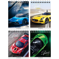 Блокнот А6 40л. на гребне ArtSpace 'Гонки. Sport cars'