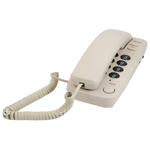 фото: Телефон RITMIX RT-100 ivory, световая индикация звонка, отключение микрофона, слоновая кость, 151169