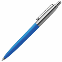 Ручка шариковая PARKER 'Jotter Plastic CT', корпус синий, детали из нержавеющей стали, блистер, синя