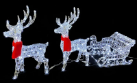 Tarrington House Фигура Сани и Олени 240Led, 35 x 78см