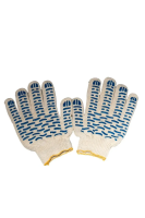 Перчатки: х/б вязаные с ПВХ 5-ти ниточные Люкс-Волна /шт.=2 (шт.)