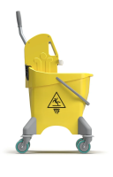 Тележка Pile TTS,  полипроп,  жёлтая,  с отжимом 'TEC' на колесах,  30 л, 0G006470