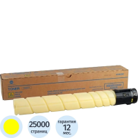 Картридж лазерный Konica Minolta TN-321Y, желтый