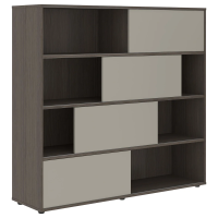 Шкаф с дверьми купе VMCS 1615 Аметист/Дуб Сильвер 1600х450х1517 VELION