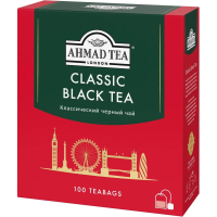 Чай Ahmad Classic Black Tea (Классический черный), черный, 100 пакетиков