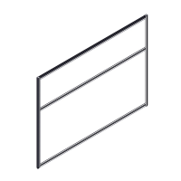 Секция комбинированной перегородки RP115SL160 Серый/Зеленый С 30 1600х22х1115