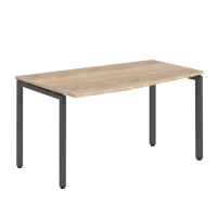 Стол прямой Skyland Xten-S XSCT 149, эргономичный, левый, дуб сонома/антрацит, 1400х900х750мм