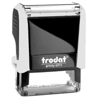 Оснастка для прямоугольной печати Trodat Printy 38х14мм, белая-черная, 4911