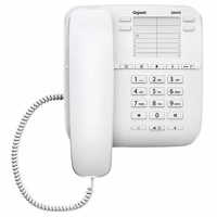 Телефон Gigaset DA410, память 10 номеров, спикерфон, тональный/импульсный режим, белый, S30054S6529S