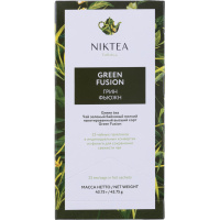 Чай Niktea Green Fusion зеленый, 25 пакетиков