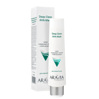 Маска для лица Aravia Deep Clean AHA-Mask, с глиной и AHA-кислотами, очищающая, 100мл