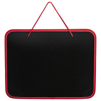 Портфель пластиковый Brauberg Contract A4, черно-красный, с ручками