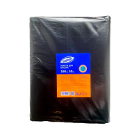 Мешки для мусора Luscan 160л, 65мкм, ПВД, черного цвета