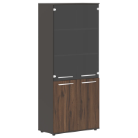 Шкаф высокий широкий EHCS 85.2 Дуб Денвер тёмный/Белый/Мокко 852х430х1967 EDIS