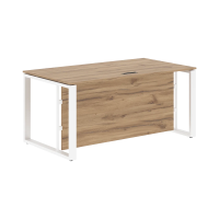 Стол руководителя EST 169H Дуб Денвер светлый/Белый 1600х900х750 ENIO