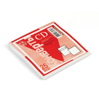 Конверт для CD Packpost белый, 125х125мм, 90г/м2, 25шт, без окна, декстрин