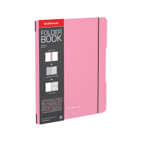 Тетрадь ErichKrause FolderBook Pastel, розовый, А5+, 48 листов, клетка