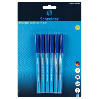 Набор шариковых ручек Schneider Tops 505 F Light 6шт., синие, 0,8мм, блистер