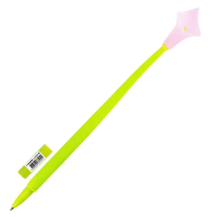 Ручка шариковая Юнландия Цветок синяя, 0.35мм, корпус ассорти