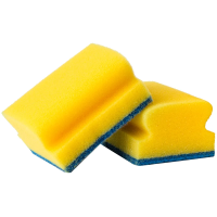 Губка Officeclean 96х64мм, с абразивным слоем, 2шт/уп