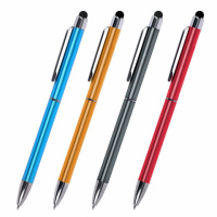 Ручка-стилус Sonnen синяя, для смартфонов/планшетов, корпус ассорти, линия письма 1мм