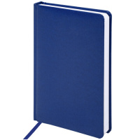 Ежедневник недатированный Brauberg Select синий, А5, 160 листов, кожзам