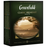 Чай Greenfield Classic Breakfast (Классик Брекфаст), черный, 100 пакетиков