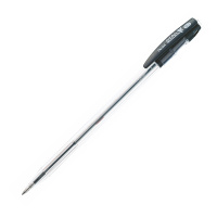 Шариковая ручка Pentel BK66 черная, 0.7мм, прозрачный корпус