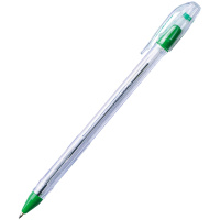 Шариковая ручка Crown Oil Jell зеленая, 0.7мм