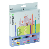 Карандаши цветные Berlingo 'SuperSoft. Замки', 72цв., заточен., картон, европодвес