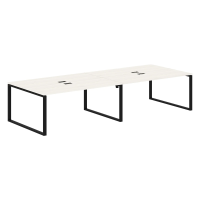 Стол 4-х местный EQWST 3513 Ясень Траун/Черный 3526х1346х750 EDIS